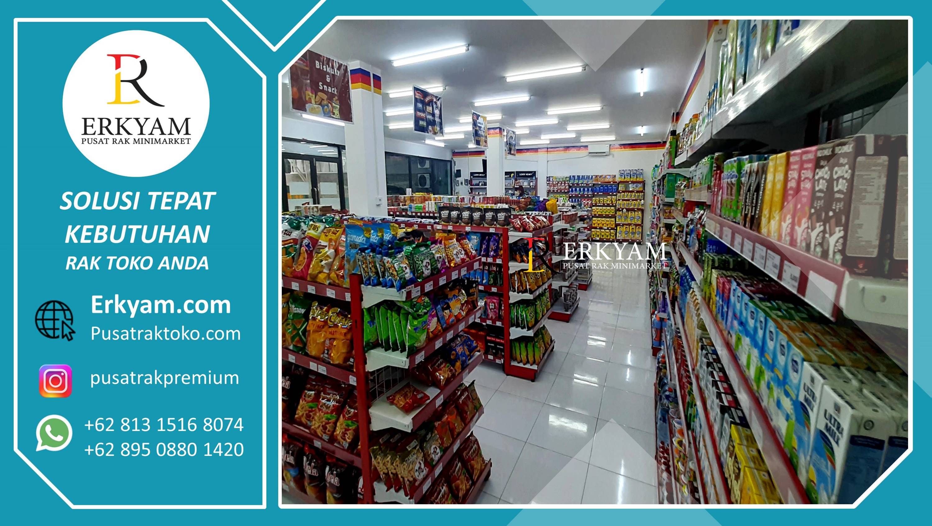 ERKYAM Supplier Rak Minimarket area Seluma Bengkulu